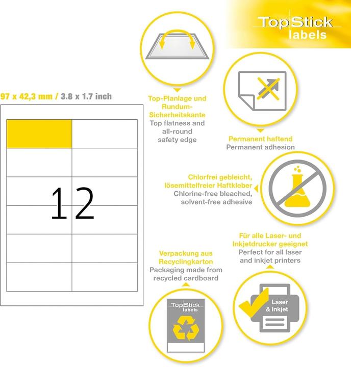 Produktbild TopStick Etichette Universali