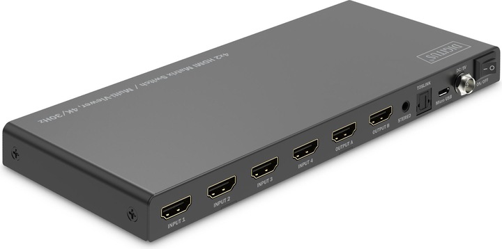 Immagine prodotto Digitus Switch 4x2 HDMI Matrix / Multi-Viewer, 4K/30Hz