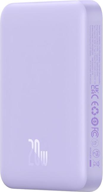 Produktbild Baseus Magnetic Mini Air Powerbank 10000mAh 20W (purple) (10000 mAh, 20 W, 37 Wh)