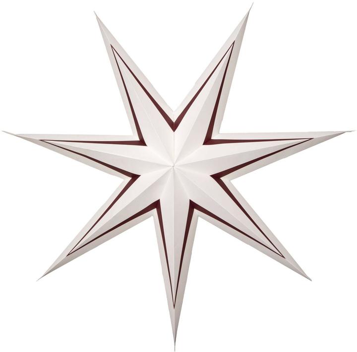 Produktbild Star Trading Stern Paper Star Stripe, Indoor, Weiss