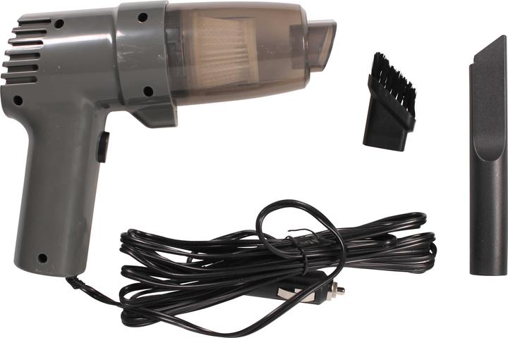 Image du produit PhoneLook Mini aspirateur pour véhicule 12V avec différents embouts et prise pour allume-cigare 100W