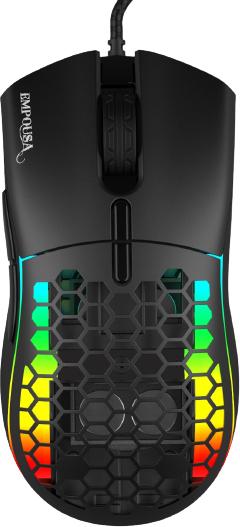 Image du produit Inca Souris de jeu professionnelle RGB 6 Led 10000 DPI 7D Macro Keys with Double Cap (Filaire)