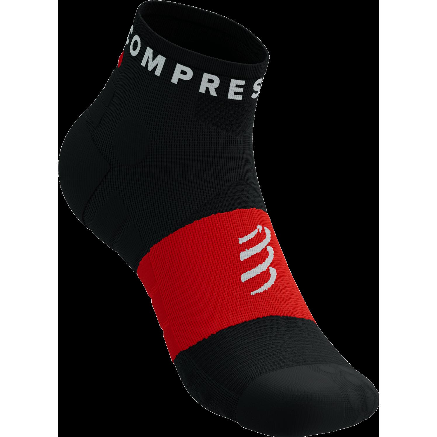 Thumbnail - Compressport, Unisex, Sportsocken, Ultra Trail Low Socks (35 - 38), Rot, Schwarz