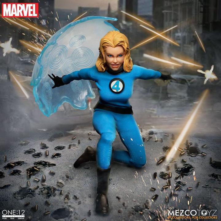 Image du produit Mezco Toys Marvel figurines 1/12 Fantastic Four Deluxe Steel Box Set 16 cm