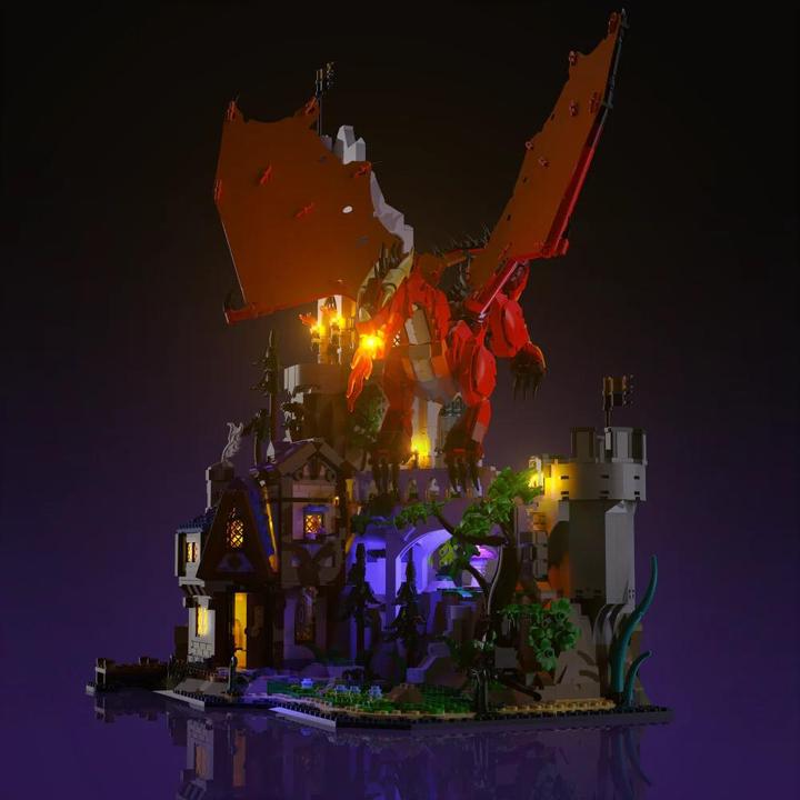 Light my bricks LMB 2.0 LED Licht Set für LEGO 21348 Dungeons & Dragons: Die Sage vom Roten Drachen
