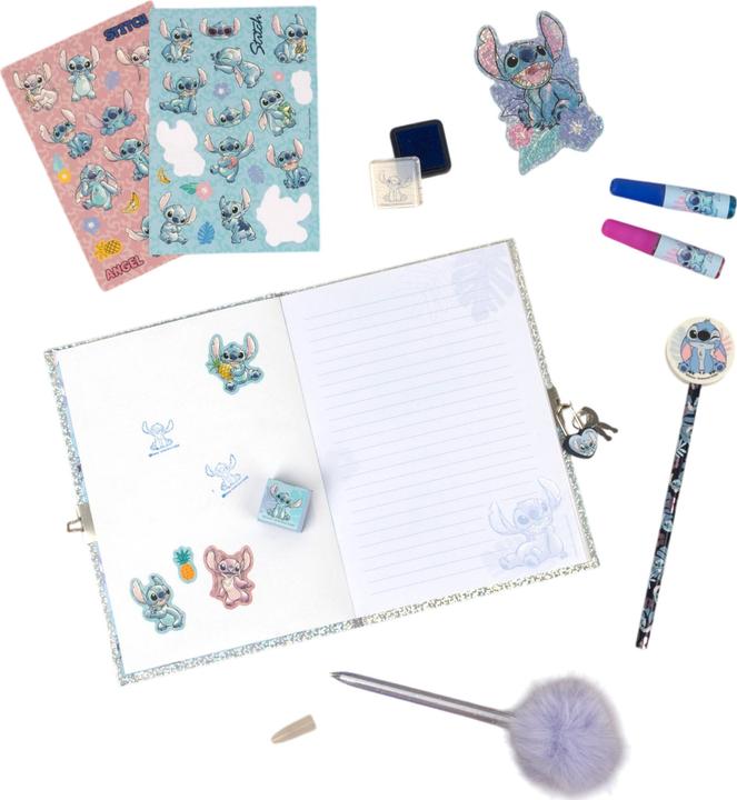 Produktbild Undercover Stich-Glitzer-Tagebuch-Set (14.5 x 20 cm, Liniert)