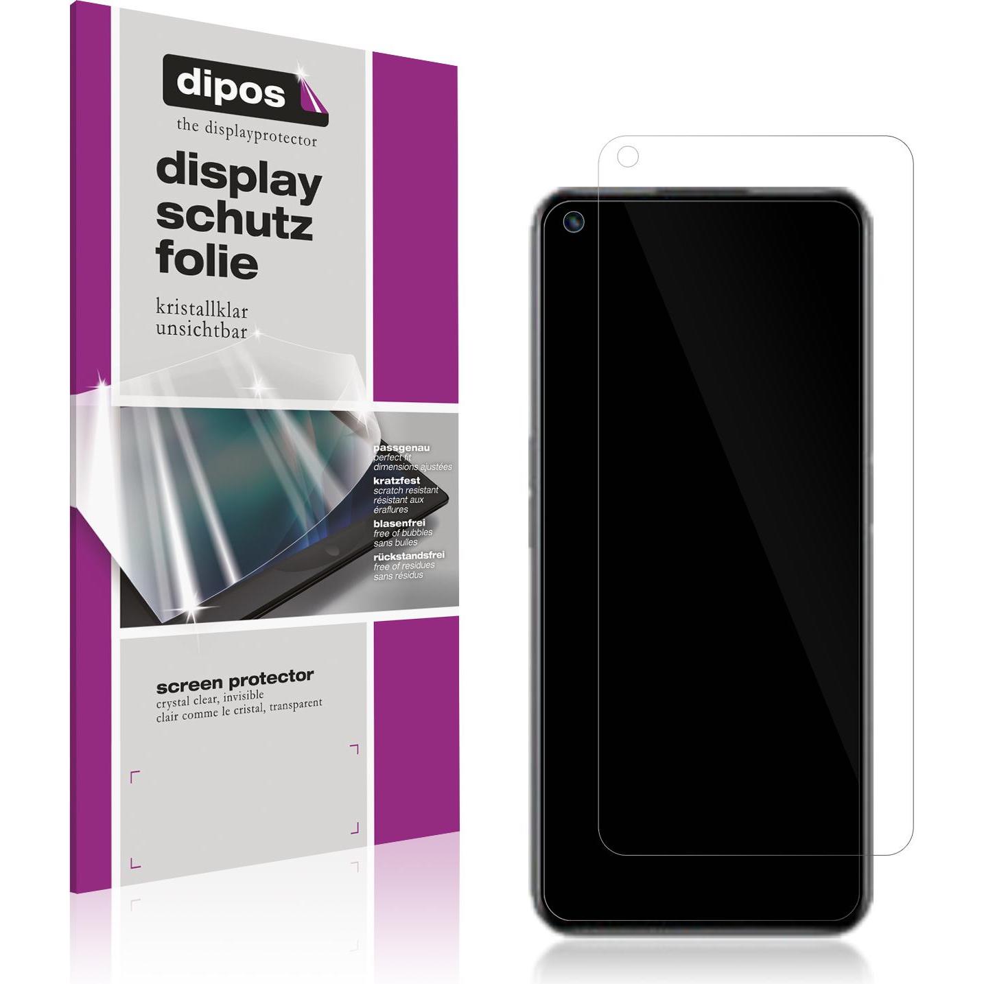 Dipos Displayschutzfolie Crystalclear (6 Stück, Realme Q5), Smartphone Schutzfolie, Transparent