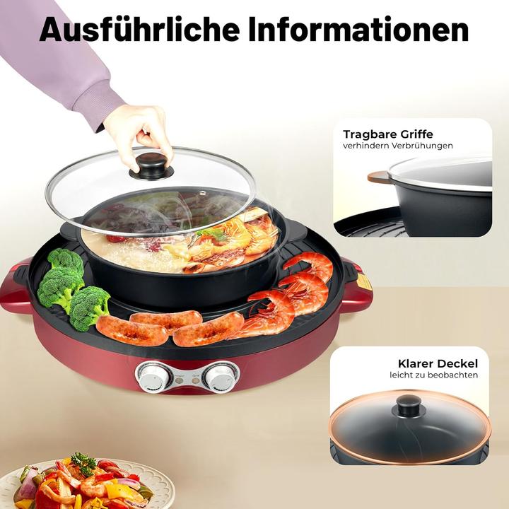 Image du produit Charocean Elektrischer Hot Pot & Grill 2-in-1