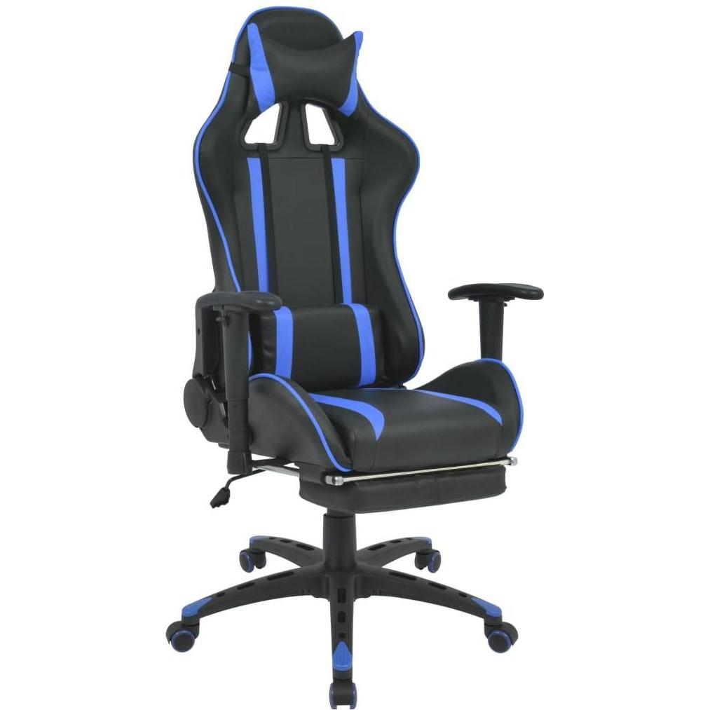 Vidaxl Blau Bürostuhl, Racing-Stuhl (40 - 48 Cm)