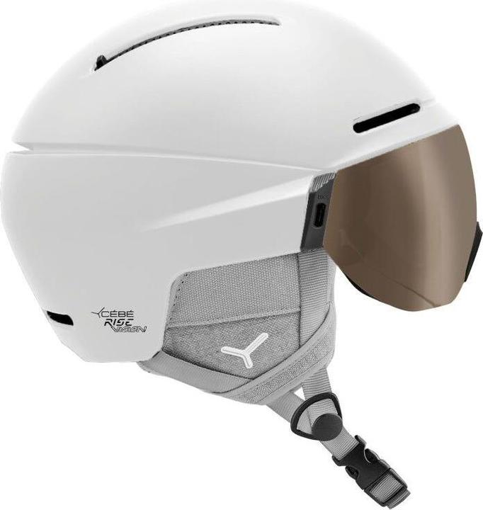 Cebe Rise Vision Vario Cat 1-3 - Skihelm mit Visier (55 - 56 cm)