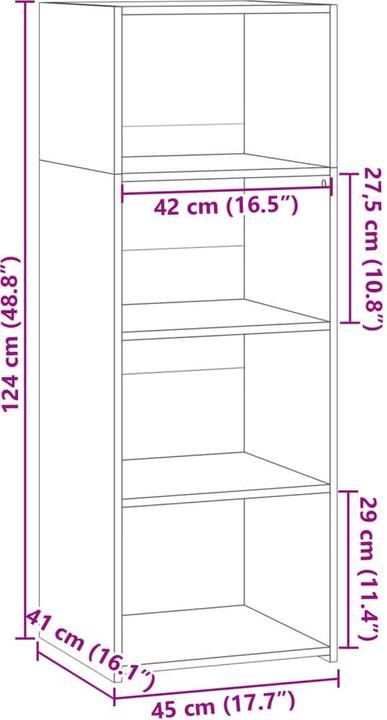 Image du produit vidaXL Highboard (45 x 41 x 124 cm)