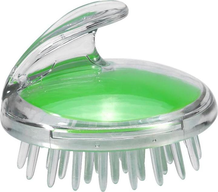 Actual product image JTI Brush for scalp massage - green