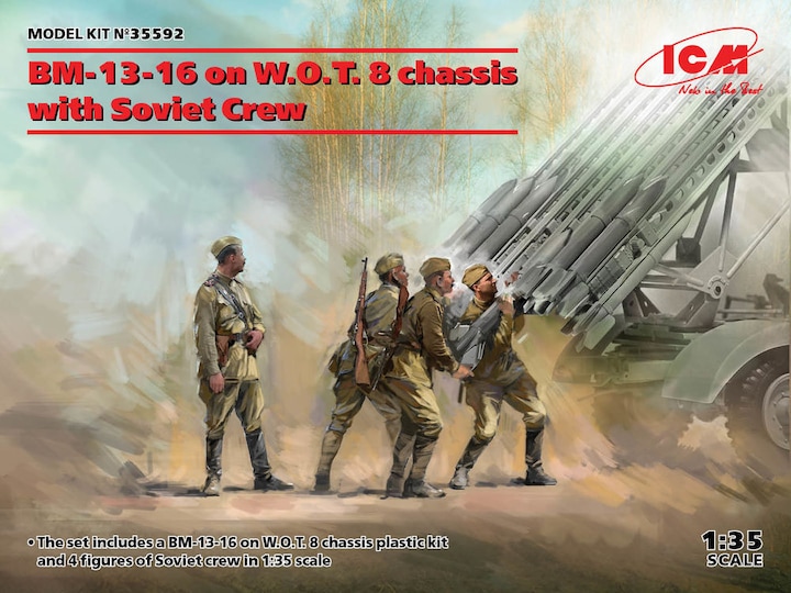 Produktbild ICM BM-13-16 on W.O.T. 8 chassis with Soviet Crew