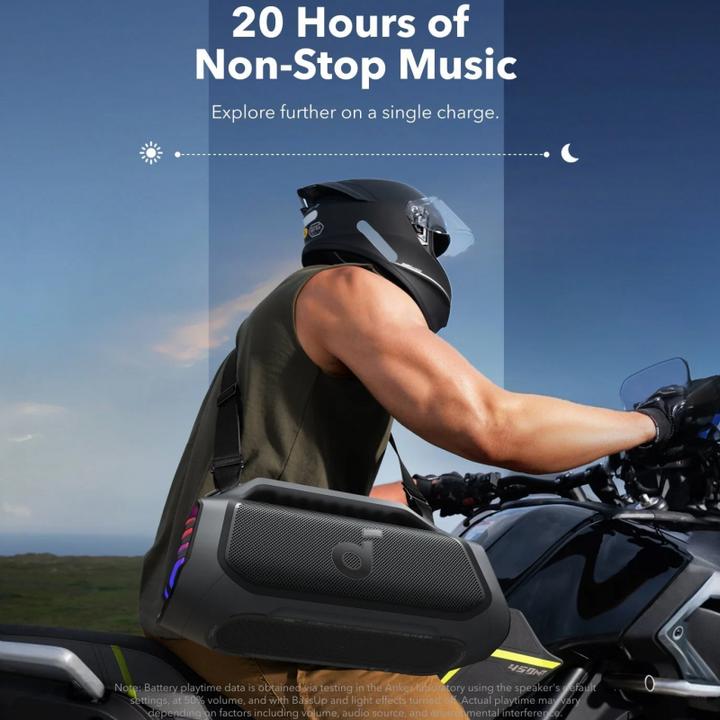 Image du produit soundcore Boom 2 Plus (20 h, Alimentation via port USB, Fonctionnement sur batterie)