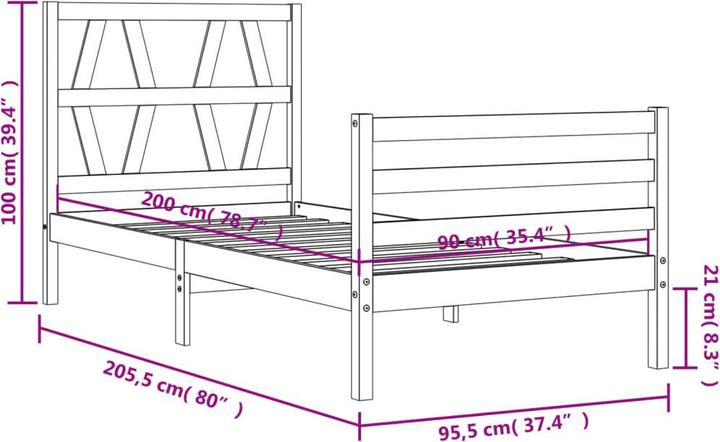 Image du produit VidaXL Nafsika (90 x 200 cm)