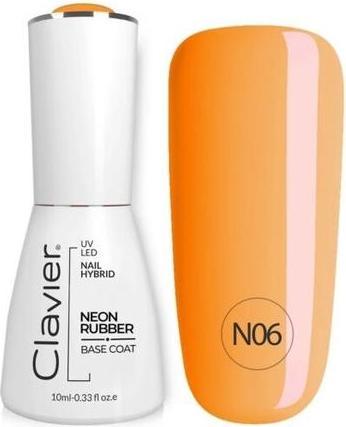 Clavier Luxury Nail Neon Rubber Base N06 10Ml (Base Coat)