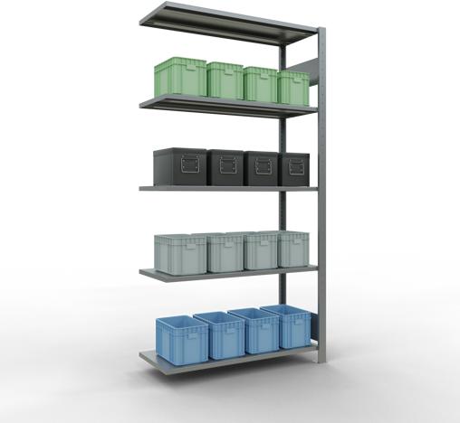 Image du produit Schulte Lagertechnik Système d'assemblage de rayonnages MULTIplus85 avec traverses de longueur