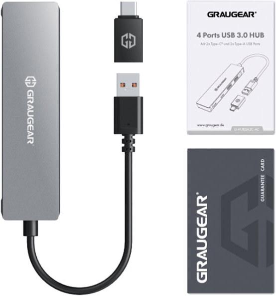 Actual product image Graugear G-HUB2A2C-AC (USB-C, 4 ports)