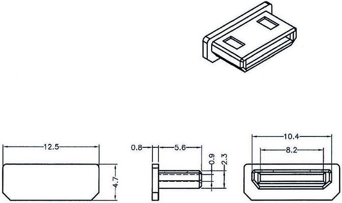 Produktbild Delock Mini-HDMI Staubschutz, 10 Stück (1.25 cm)
