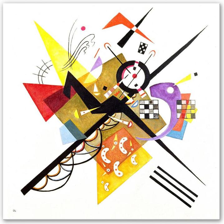 Immagine prodotto Trenddeko Kandinsky - Sul bianco II (50 x 50 cm)