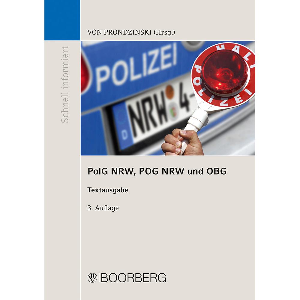Polizeigesetz des Landes Nordrhein-Westfalen, Fachbücher von Peter von Prondzinski