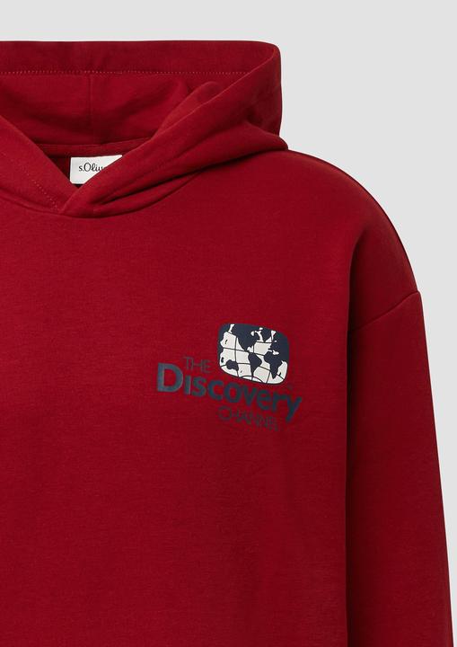 Produktbild s.Oliver Sweatshirt Softer Hoodie im Relaxed Fit mit Artwork (L, S)