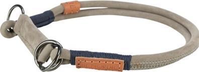 Produktbild Trixie Be Nordic Halsband Hond Half-Slip Leer Grijs (S, Hund, Hundesport)