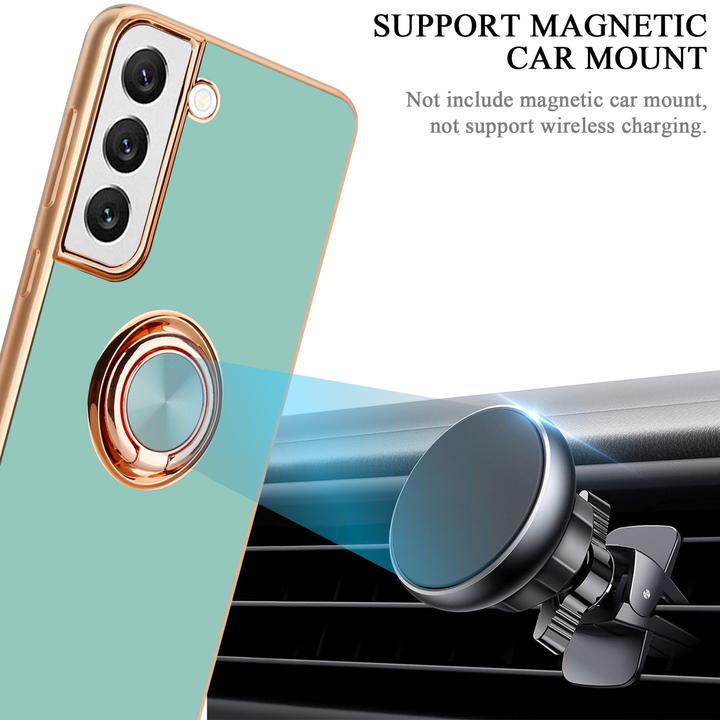 Actual product image Cadorabo Case for Samsung Galaxy S22 PLUS in TPU with camera protection and ring LM089 Style (Samsung Galaxy S22+)