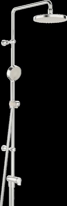 Immagine prodotto Hansa Sistema doccia Hansabasicjet, soffione 200 mm, rotondo, tubi flessibili a pressione, sporgenza