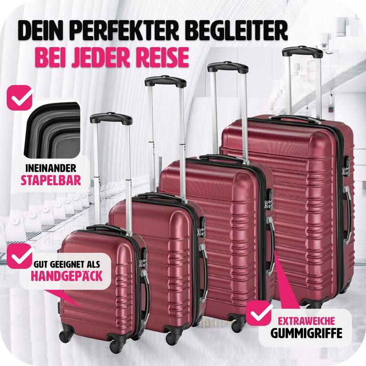 Immagine prodotto tectake Set di valigie rigide (106 l)
