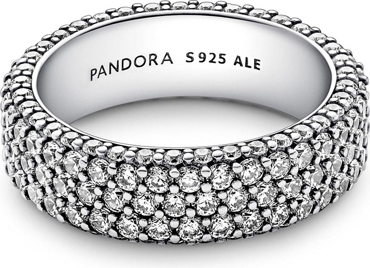 Immagine prodotto Pandora Anello senza tempo con pavé a tre file (52, 925 Argento)