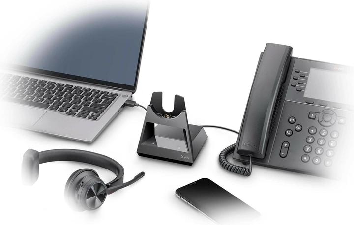 Produktbild Poly HP Voyager 4310-M Microsoft Teams Certified USB-C Headset with charge stand, Wireless, Office/C (Kabellos, USB-C, Microsoft Teams)