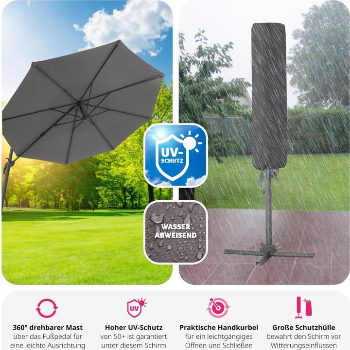 Produktbild tectake Ampelschirm (3 m)