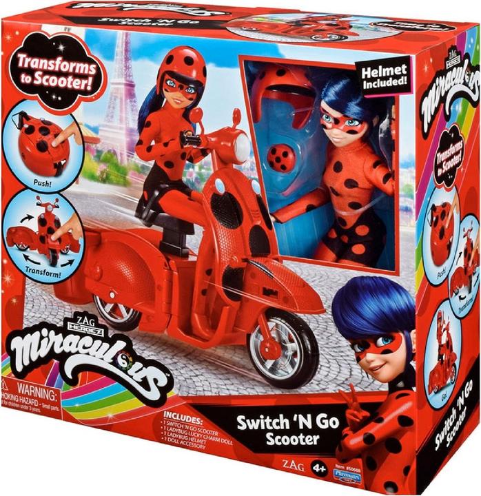 Image du produit Bandai Scooter Miraculous Ladybug avec poupée