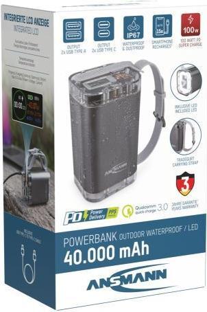 Productafbeelding Ansmann PB4100 (40000 mAh, 100 W, 148 Wh)