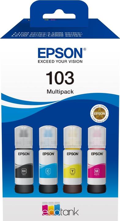Produktbild Epson Ink/103 EcoTank CMYK (BK, C, M, Y)
