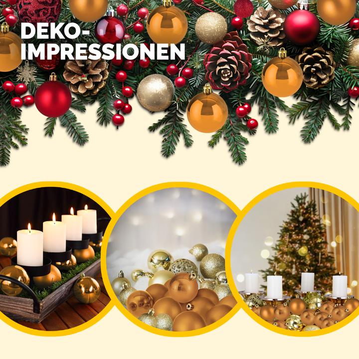 Image du produit Deuba 54tlg Boules de sapin de Noël or (54 -pièce)
