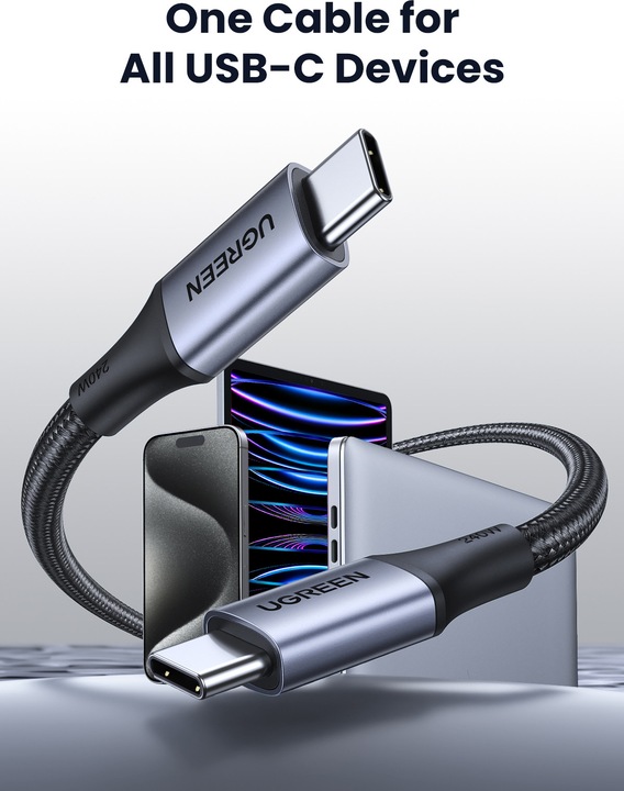 Produktbild Ugreen USB C — USB C (2 m, USB 2.0)