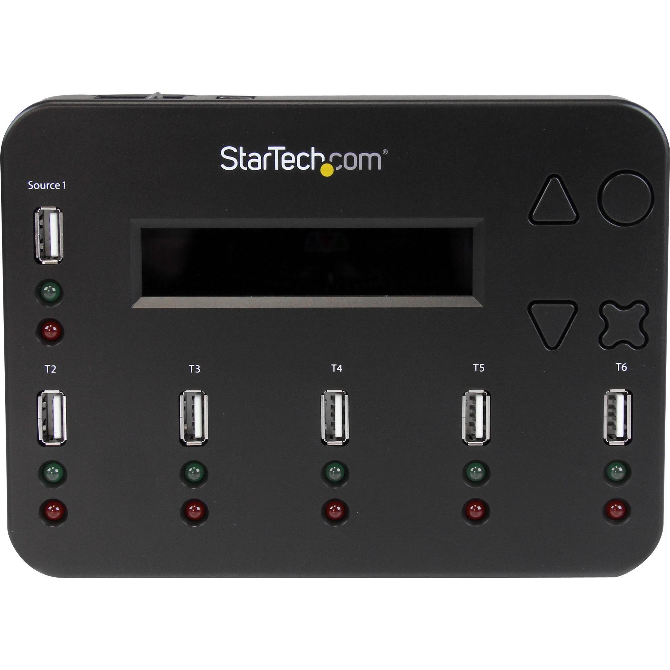 StarTech 1:5 Standalone Duplizierer (USB 2.0), USB Stick, Schwarz