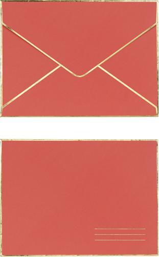 Actual product image Partydeco Card with enamel pin Cotillion, 11x15.5 cm (1 pkt / 1 pc.) (1 pcs.)