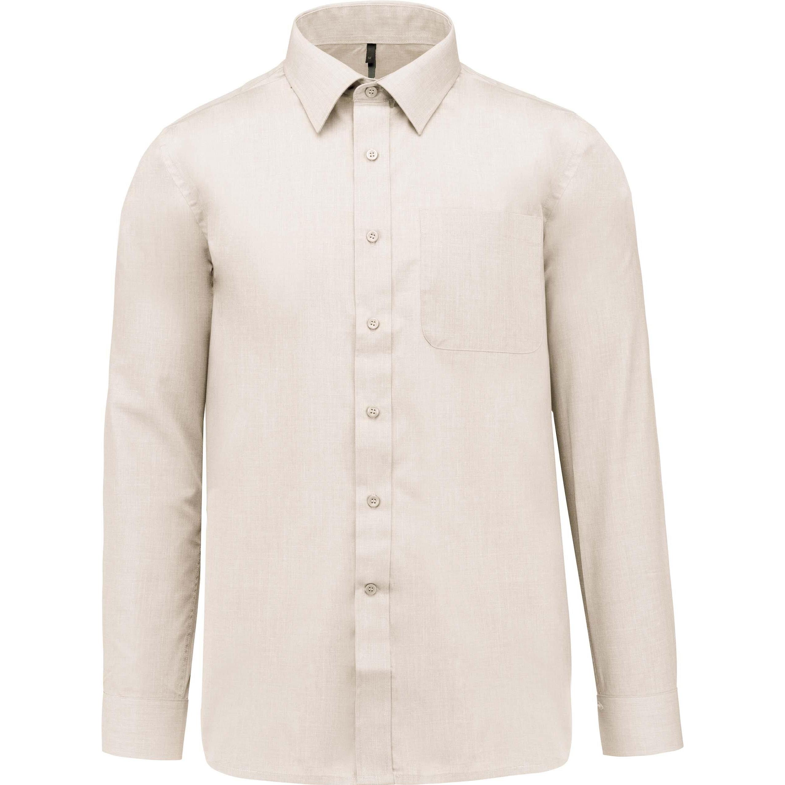 Kariban, Herren, Hemd, Jofrey, Beige, (XS)