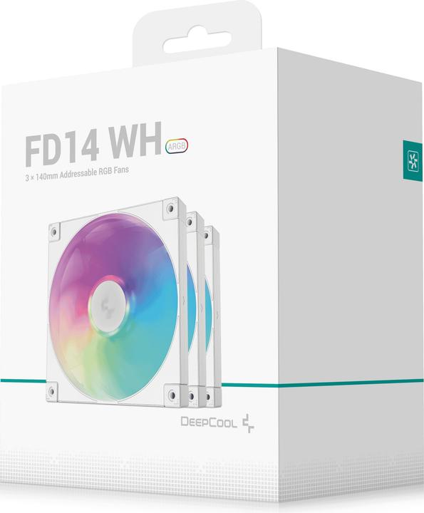 Produktbild Deepcool FD14 140x140x25 3in1 ARGB wh (140 mm, 3x)