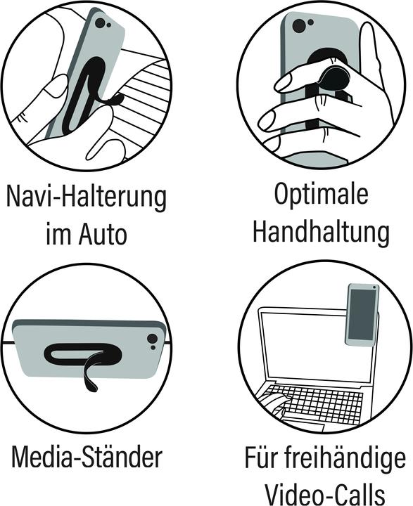 Actual product image Die Höhle der Löwen flapgrip smartmobile holder