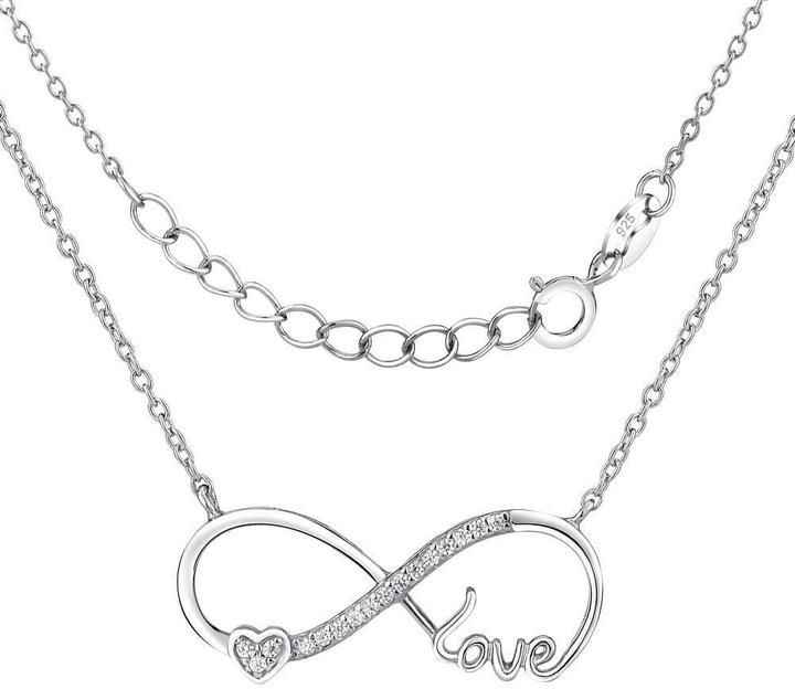 Produktbild Silvego Silver Necklace Endless Love Infinity JJJN0243