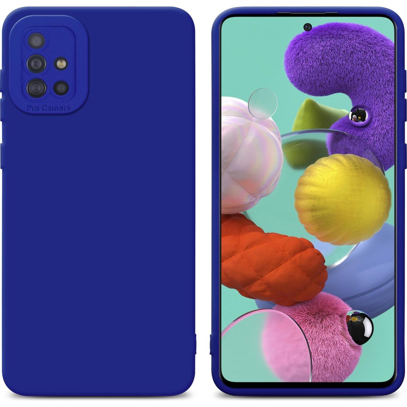 Cadorabo Hülle für Samsung Galaxy A51 4G / M40s im TPU Fluid LM162 Style (Samsung Galaxy M40s), Smartphone Hülle, Blau