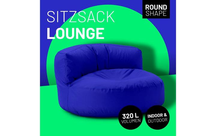 Produktbild Lumaland Sitzsack-Sofa, 320 l Polyester (PES), Blau