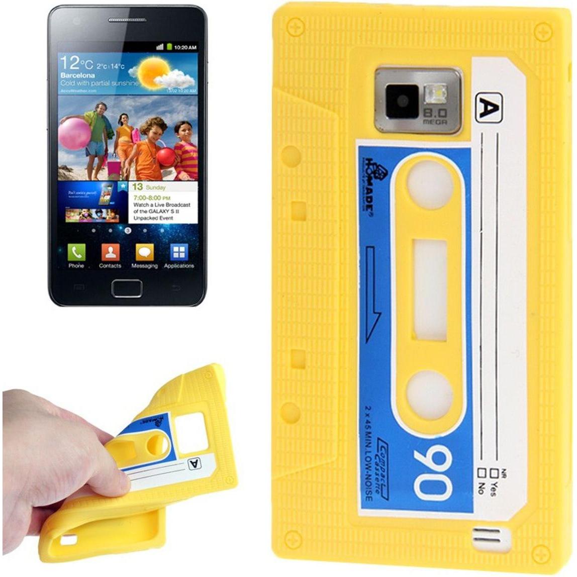König Design Silikon Hülle Kassette für Samsung Galaxy S2 i9100/i9200 gelb (Samsung Galaxy S2 I9100), Smartphone Hülle, ...