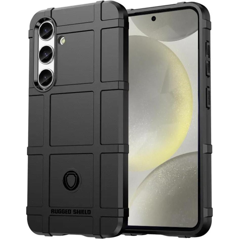 Screenguard Rugged Shield Hülle (Samsung Galaxy S24+), Smartphone Hülle, Schwarz