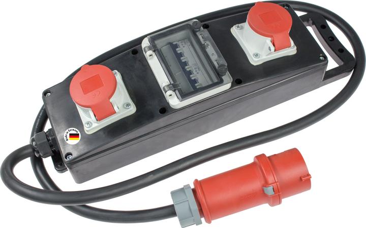 As - Schwabe als Schwabe CEE Stroomverdeler S 10 400 V 32 A (2 x, CEE, 2 m)