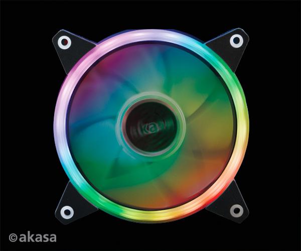 Actual product image Akasa Vegas R7 LED fan, RGB (120 mm, 1x)